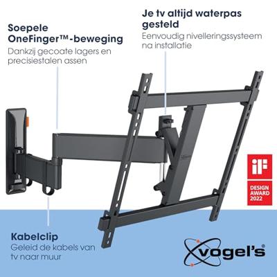 Vogels TVM 3445 Draaibare tv-beugel TV beugel Zwart - thumbnail