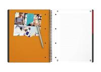 Oxford 100104329 Collegeblok Grijs, Oranje, Rood DIN A4+ Geruit Aantal paginas: 80 - thumbnail