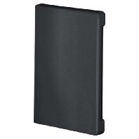 Eindschot zwart 65x100 mm, vast, voor wandgoot Tehalit RAL 9011 - grafietzwart