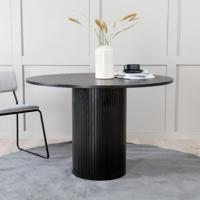Nohr Ronde Eettafel 'Fionna' MDF 110cm, kleur Zwart - thumbnail