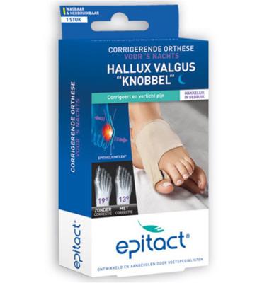 Epitact Hallux Valgus Knobbel Corrigerende Orthese Nacht Maat 42-45 Epitact Hallux Valgus Knobbel Corrigerende Orthese Nacht Maat 42-45