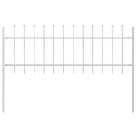 Tuinhek 9 pcs Wit 15,3 x 0,6 m Poedercoating staal - thumbnail