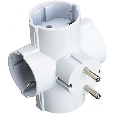 Stekkerdoos EDM 40066 Thermoplast 2400 W 230 V 16 A 250 V Viervoudig