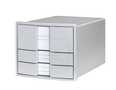 HAN IMPULS 1017-11 Ladebox Grijs DIN A4, DIN C4 Aantal lades: 3