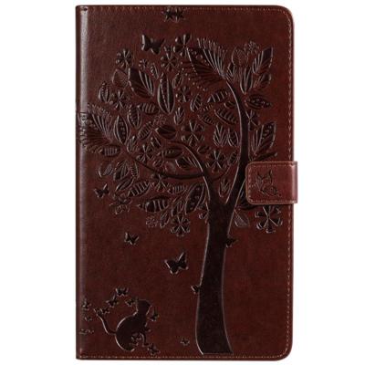 Voor Galaxy tab A 8 0 (2019) T295/T290 gedrukt afdrukken kat en boom patroon horizontale Flip lederen draagtas met houder & kaartsleuven & portemonnee Voor Galaxy tab A 8 0 (2019) T295/T290 gedrukt afdrukken kat en boom patroon horizontale Flip lederen draagtas met houder & kaartsleuven & portemonnee