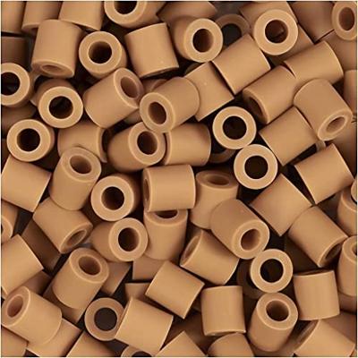 NABBI Biobeads van , afm 5x5 mm, gatgrootte 2,5 mm, medium, caramel, 1000 stuk/ 1 doos