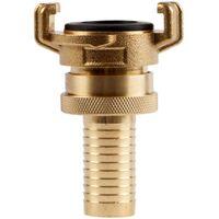 Polet Klauwkoppeling 3/4'-19mm slang verstelbaar messing - thumbnail