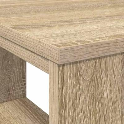 Bureau met plank Sonoma eiken 90 x 50 x 75 cm Bewerkt hout