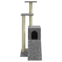 VidaXL Kattenmeubel met sisal krabpalen 92 cm lichtgrijs - thumbnail