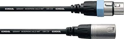 Cordial CCM20FM XLR Verbindingskabel [1x XLR-bus - 1x XLR-stekker] 20.00 m Zwart