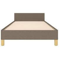 Bedframe zonder matras 90x190 cm stof taupe - thumbnail
