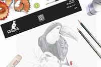 Kangaro K-5554 Tekenblok 210x297mm 120gr 20 Vel, Wit - thumbnail