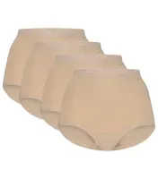 Ten Cate Basics Organic Cotton Stretch High Waist Slip 4-pack Beige-L - thumbnail