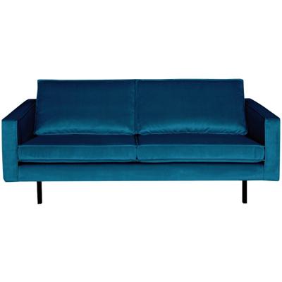 WOOOD Bank 2,5-zits 'Rodeo' Velvet, kleur Blauw