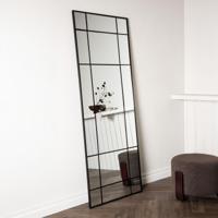 Nohr Spiegel 'Madiha' Raster 180 x 90cm, kleur zwart - thumbnail