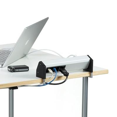 Bachmann 339.1002 Stekkerdoos zonder schakelaar Aluminium, Zwart Randaarde stekker