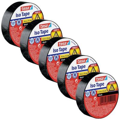 tesa 56192-00502-23 Isolatietape tesa Zwart (l x b) 10 m x 15 mm 5 stuk(s) tesa 56192-00502-23 Isolatietape tesa Zwart (l x b) 10 m x 15 mm 5 stuk(s)