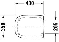 Duravit D-Code toiletbril wit - thumbnail