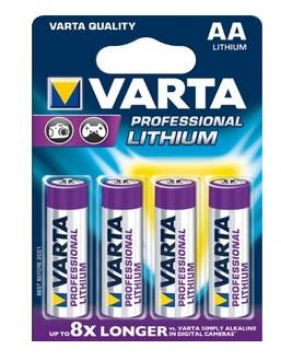 VARTA Lithium AA Mignon LR6 batterijen (verpakking met 4 stuks) - ideaal voor digitale camera speelgoed GPS-apparaten sport- en outdoor-toepassingen