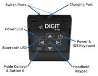 AirTurn DIGIT500 Bluetooth Handheld Remote afstandbediening - thumbnail