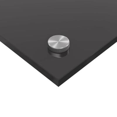 VidaXL Keuken spatscherm 2 pcs donkergrijs 110 x 50 cm gehard glas