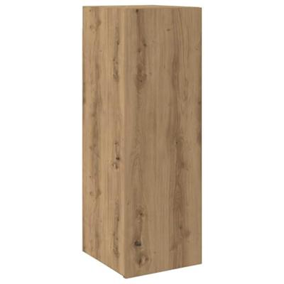 Tv-meubel 30,5x30x90 cm bewerkt hout artisanaal eikenkleurig