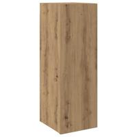 Tv-meubel 30,5x30x90 cm bewerkt hout artisanaal eikenkleurig - thumbnail