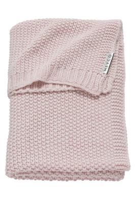 Meyco Silverline Relief Mixed wiegdeken 75x100 cm roze