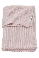 Meyco Silverline Relief Mixed wiegdeken 75x100 cm roze - thumbnail