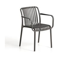 Kave Home Tuinstoel 'Isabellini' Gerecyclede kunststof, kleur Donkergrijs - thumbnail