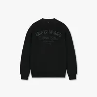 Croyez 'En Vous' Knit Sweater Heren Zwart - Maat S - Kleur: Zwart | Soccerfanshop - thumbnail
