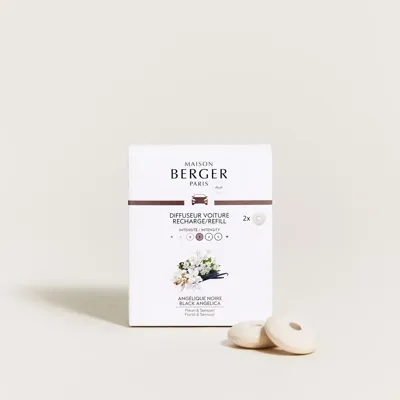 Maison Berger Navulling - voor autoparfum - Black Angelica - 2 Stuks