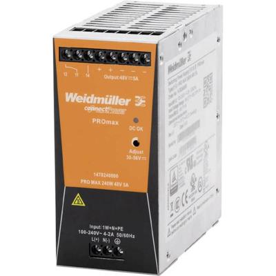 Weidmüller 1478240000 DIN-rail netvoeding 48 V/DC 5 A 240 W Inhoud 1 stuk(s) Weidmüller 1478240000 DIN-rail netvoeding 48 V/DC 5 A 240 W Inhoud 1 stuk(s)