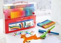 Faber Castell FC-155579 Uitwasbare Connector Stiften Koffer 80 Stuks - thumbnail