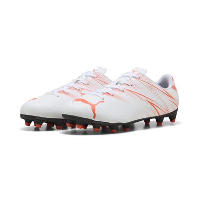 PUMA Attacanto Gras / Kunstgras Voetbalschoenen (MG) Kids Wit Oranje