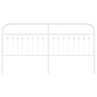 Hoofdbord 180 cm metaal wit - thumbnail