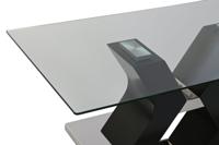 Hoofdtafel DKD Home Decor Hout 120 x 60 x 45 cm Gehard glas Hout MDF - thumbnail