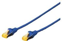 Digitus DK-1644-A-050/B RJ45 Netwerkkabel, patchkabel CAT 6A S/FTP 5.00 m Blauw Halogeenvrij, Verdraaide paren, Snagless, Vlambestendig 1 stuk(s) - thumbnail