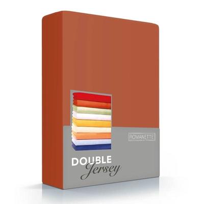 Romanette Double Jersey 100% Katoen 1-pers. Terracotta Hoeslaken 80/90/100 X 200/210/220 Romanette Double Jersey 100% Katoen 1-pers. Terracotta Hoeslaken 80/90/100 X 200/210/220