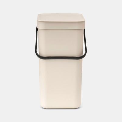 Brabantia Sort & Go afvalemmer 12 liter Soft Beige Brabantia Sort & Go afvalemmer 12 liter Soft Beige