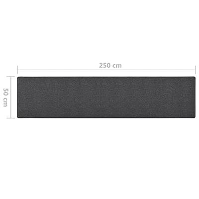 VidaXL Tapijtloper 50x250 cm antracietkleurig