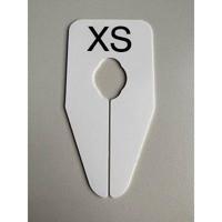 Maataanduider ovaal wit/zwart XS - thumbnail