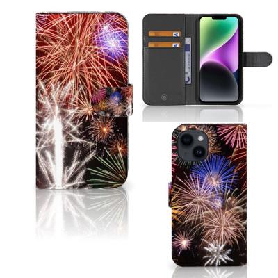 iPhone 15 | Wallet Case | met Pasjes | Vuurwerk iPhone 15 | Wallet Case | met Pasjes | Vuurwerk