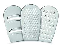 Metaltex Kitchen Helpers 3in1 Rasp met Opvangbakje Wit/Grijs - thumbnail