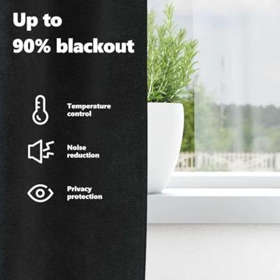 VidaXL Verduisterende gordijnen 2 pcs zwart 140 x 175 cm fluweel