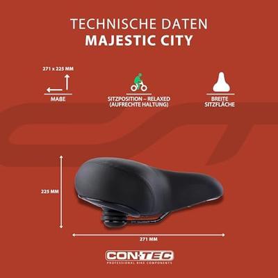 CONTEC sattel "majestic" ct saddle majestic 275 x 284mm