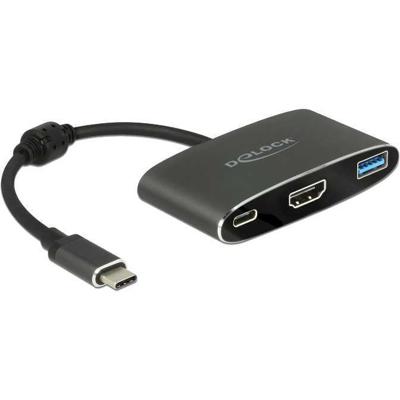 DeLOCK USB-C male > HDMI female + USB-A + USB-C PD adapter
