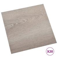 VidaXL Vloerplanken 20 st zelfklevend 1,86 m² pvc taupe - thumbnail