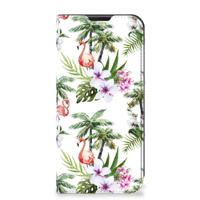 Samsung Galaxy Xcover 6 Pro | Hoesje maken | Flamingo Palms - thumbnail