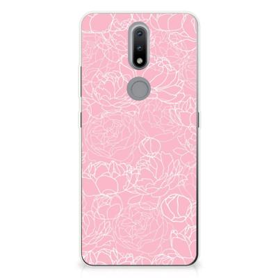 Nokia 2.4 | TPU Case | White Flowers Nokia 2.4 | TPU Case | White Flowers